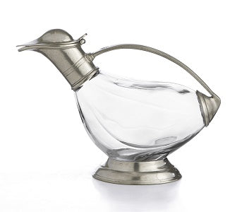 Arte Italica Taverna Duck Decanter, Pewter