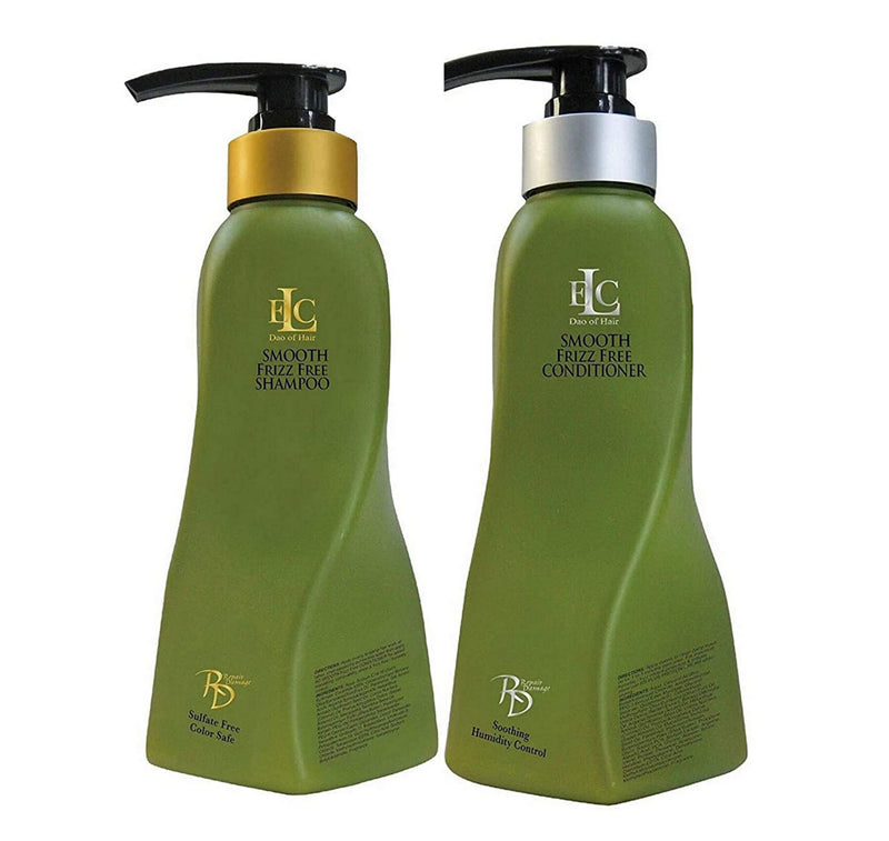 ELC Dao of Hair RD Repair Damage Smooth Frizz Free Shampoo &Conditioner Featuring a Gute Cosmetic Carrying Bag (3 Piece Bundle) 33.8 Oz Bottles