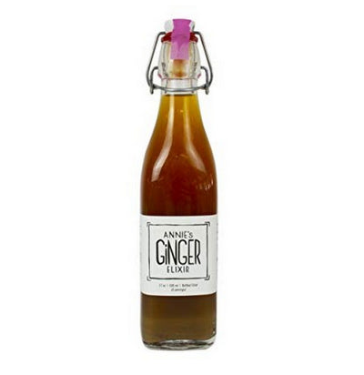 Annie's Ginger Elixir 17 Oz. 6-pack, healthy wellness beverage, non-GMO