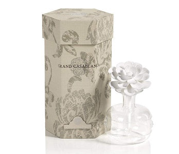 Zodax Grand Casablanca Porcelain Diffuser, Fleur d Oranger