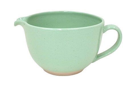 Casafina Fattoria Collection Stoneware Ceramic Batter Bowl 69 oz, Retro Green