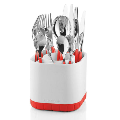 Guzzini Kitchen Red Fill and Drain Cutlery Drainer