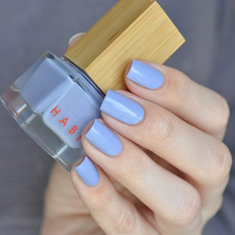 Habit Cosmetics Nail Polish - Soft Focus - Pale Lavender-Blue - Non Toxic