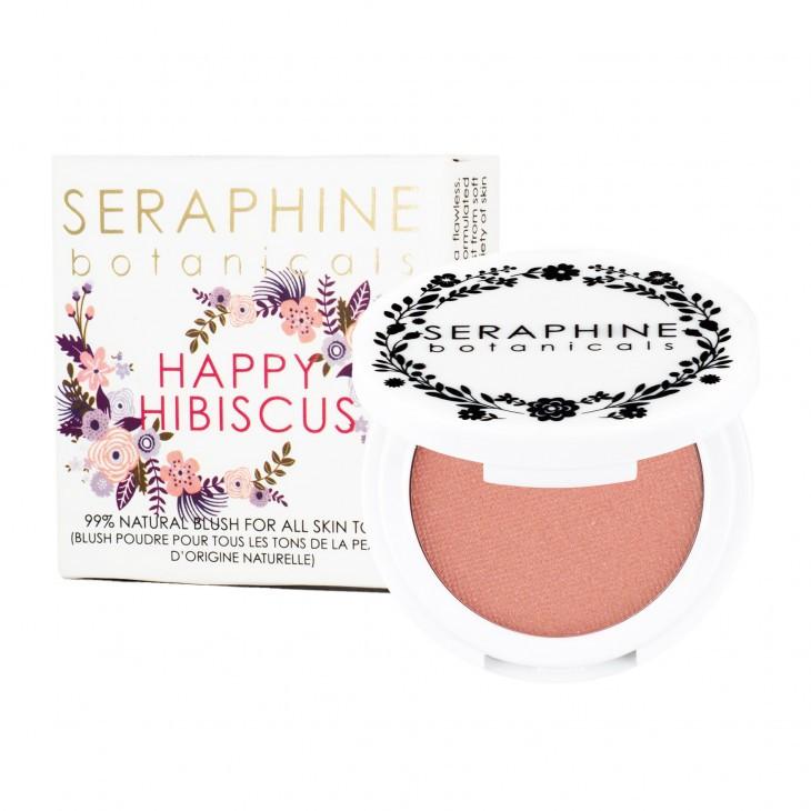 Seraphine Botanicals Happy Hibiscus - 99% Natural Blush For All Skin Tones .12 oz