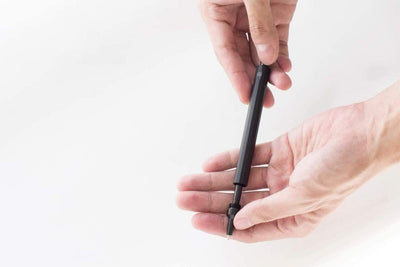 HMM Finely Crafted Aluminum & Brass Pencil, Black & Gold