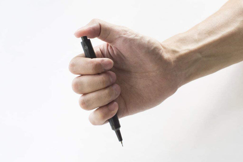 HMM Finely Crafted Aluminum & Brass Pencil, Black & Gold