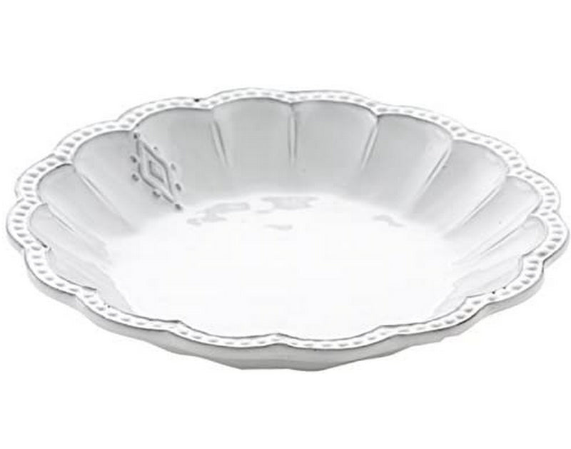 Arte Italica Bella Bianca Medallion Pasta/Soup Bowl, White