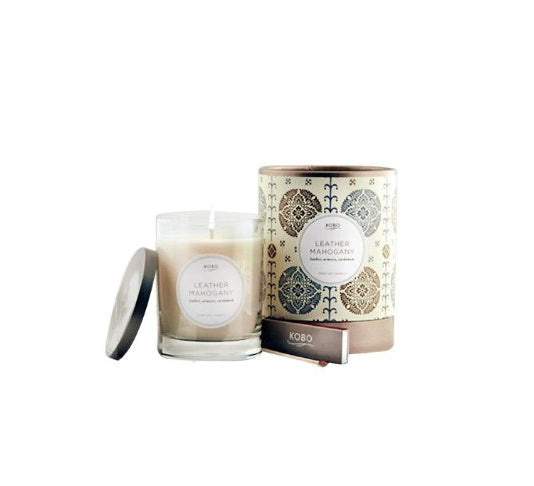 KOBO Motif Candle Leather Mahogany