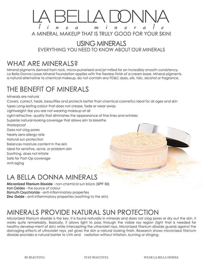 La Bella Donna Loose Mineral Foundation SPF 50 | 10g - Marta