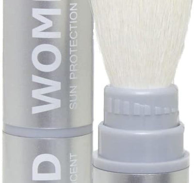 La Bella Donna Natural Mineral Women's Waterproof SPF 50 Powder Sunscreen with Exclusive Dial System Dispensing Brush | NON-NANO | NON-CHEMICAL | REEF SAFE - 5g (Light to Medium)