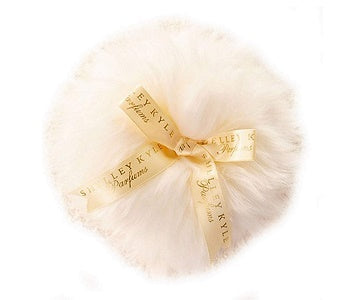 Shelley Kyle Classic Handmade Lambs Wool Dusting Powder Puff for Glamorous Makeup and Body