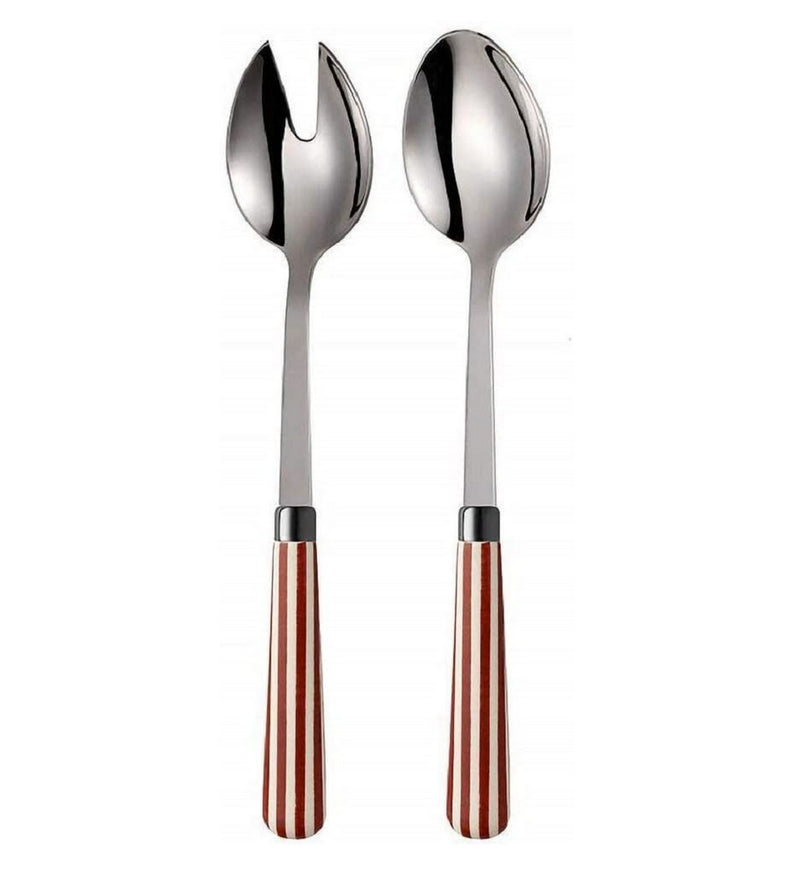 Quid Novi Transatlantic 2 Pcs Salad Set Red Stripes