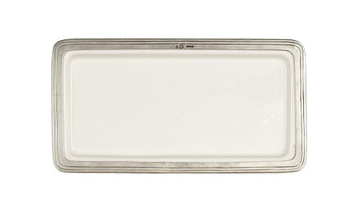 Arte Italica Tuscan Rectangular Tray, Medium, White