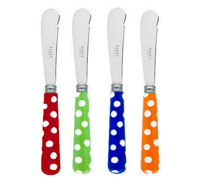 Sabre Flatware Cheese Butter Spreaders Set x 4 Printed Handles