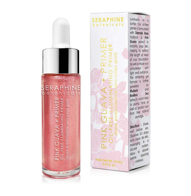 Seraphine Botanicals Pink Guava + Primer - Oil-Free Illuminating Primer 15ml