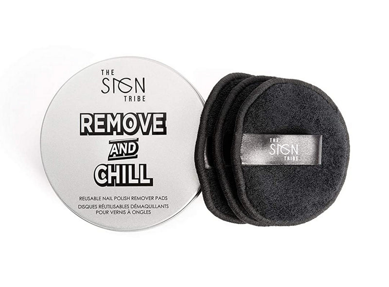 The Sign Tribe Remove and Chill Reusable Nail Polish Remover Pads