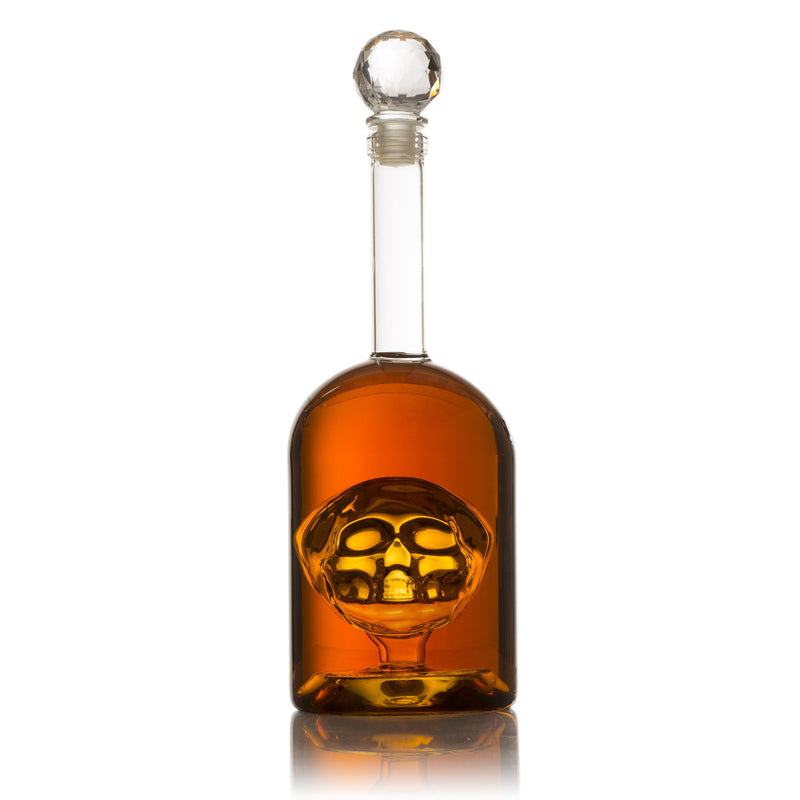 The Wine Savant Skull Bottle