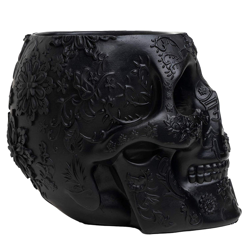 The Wine Savant Skull Makeup Brush Holder Extra Large