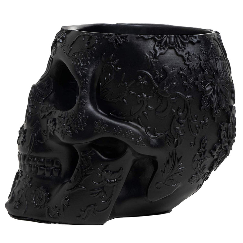 The Wine Savant Skull Makeup Brush Holder Extra Large