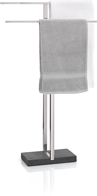 Blomus Towel Butler Polystone Base (Stainless Steel) (34"H x 19.75"W x 6.3"D)