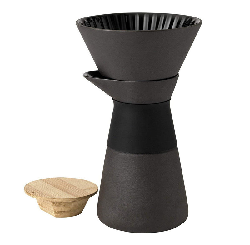 Stelton 25 x 14 x 14 cm The Slow Brew Coffee Maker, Black