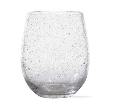 Tag Bubble Glass STEMLESS Wine Clear Set of 4