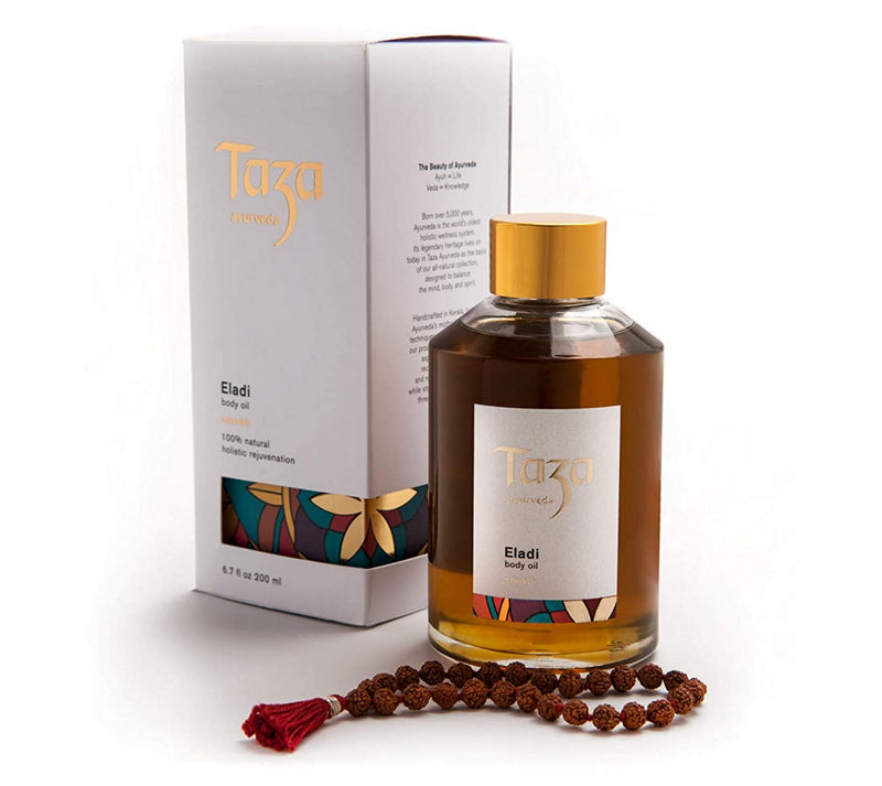 Taza Ayurveda Body Oil | Eladi | 100% Natural | Hydrating | Massaging| 200ml