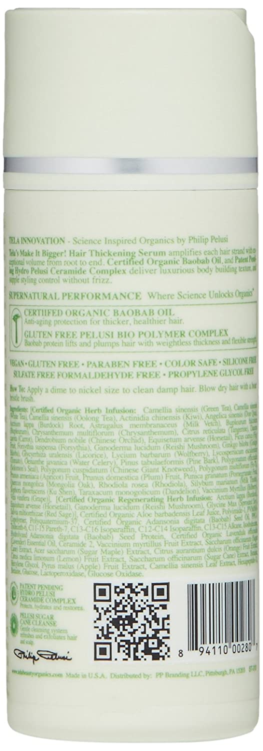 Tela Beauty Organics Hair Thickening Serum, 5.0 Fl Oz