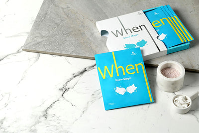 WHEN Snow Magic Sheet Mask (Box of 4) Skincare Face Mask Sheet for Radiant Skin Box of 4